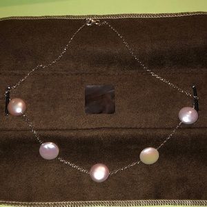 Ross + Simons pink and white pearl necklace